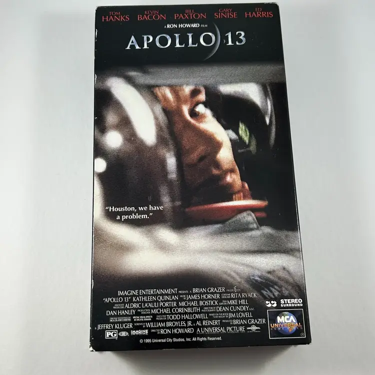 Apollo 13 (VHS, 1995) Classic Film Tom Hanks Bill Paxton Kevin Bacon Space Epic