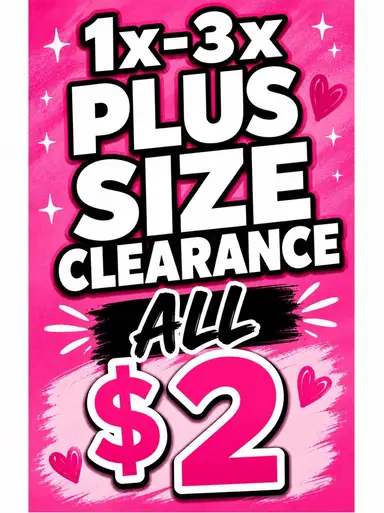 $2 Starts- Clearing Inventory. 1X-3X