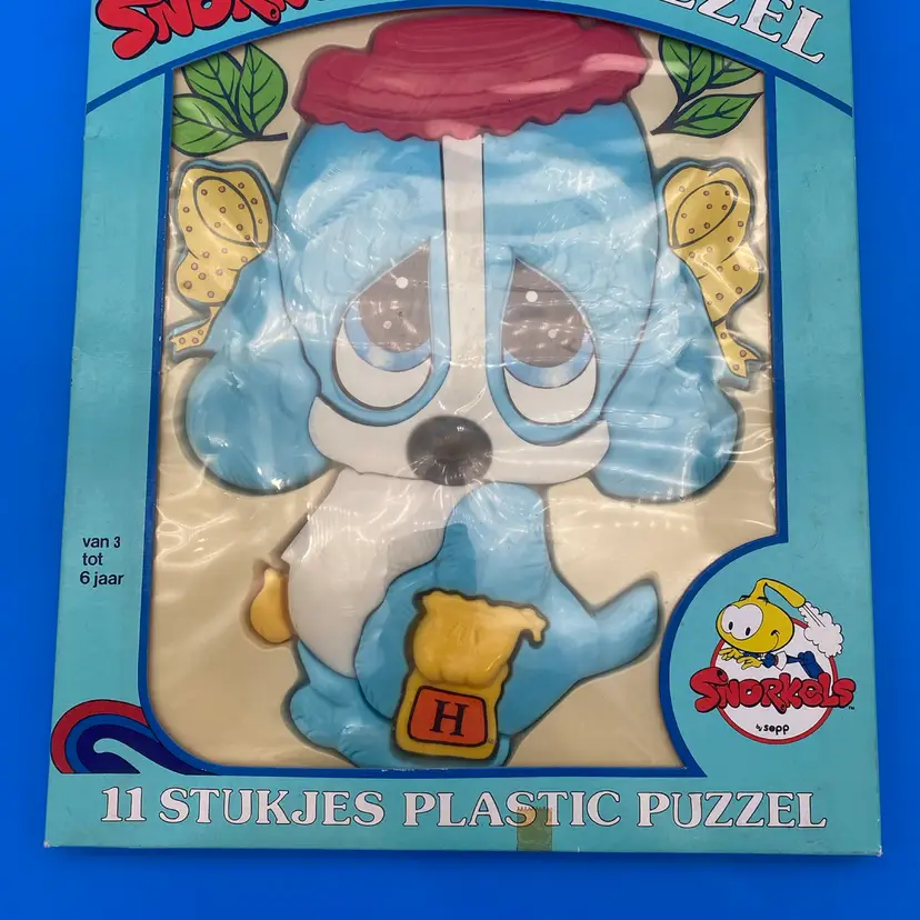 Snorkels 3-D 11-Piece Tray Puzzle - New Old Stock - 1985 Sepp