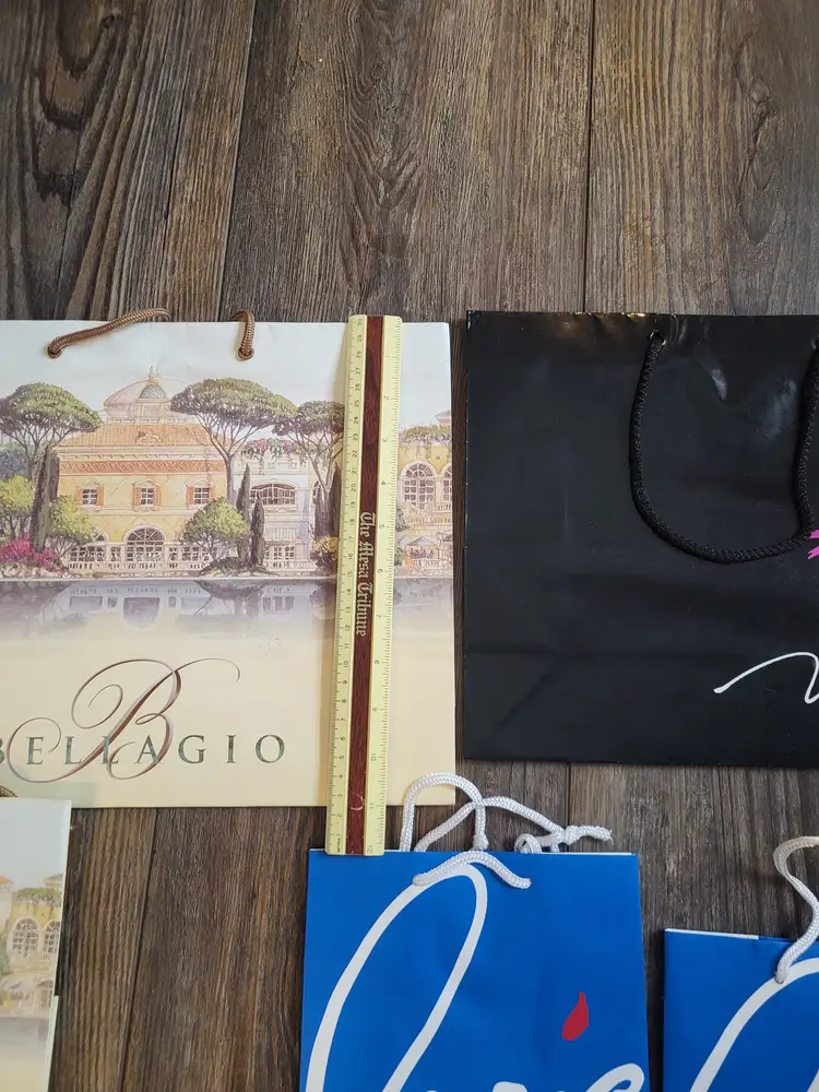 Collectible Vintage Bellagio, Mirage, Treasure Island, Paris,Shopping Gift Bag