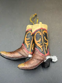 Cowboy Boots Christmas Ornament