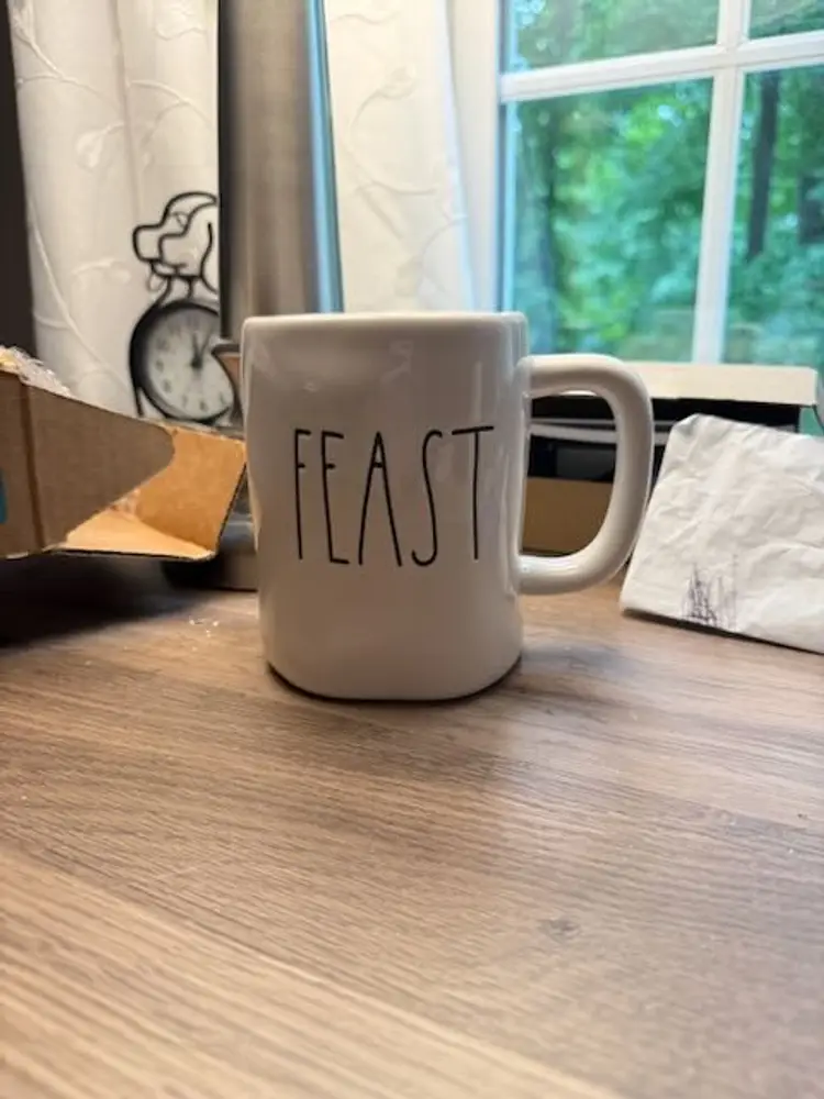 Rae Dunn Mugs Set of 2 Feast and Thanksgiving