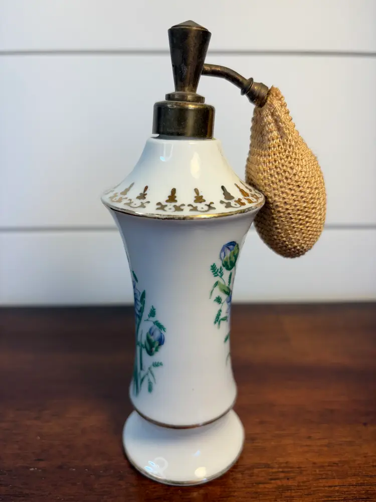 Vintage Floral Perfume Atomizer