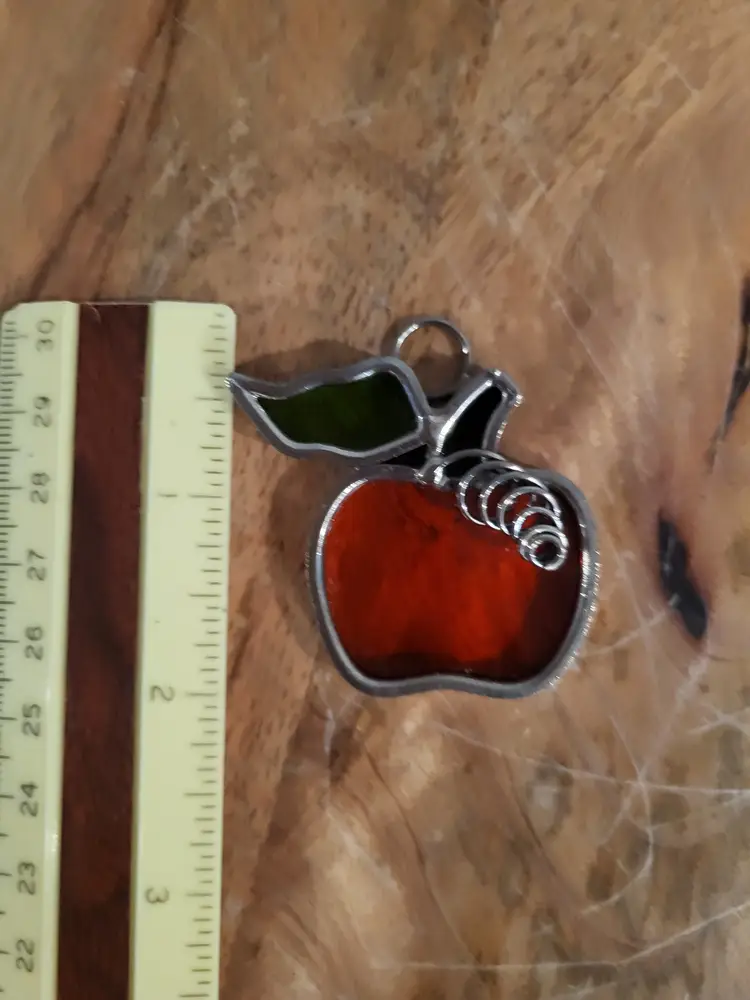 Vintage Stained-Glass Suncatcher Pumpkin Marked Glass Illusions