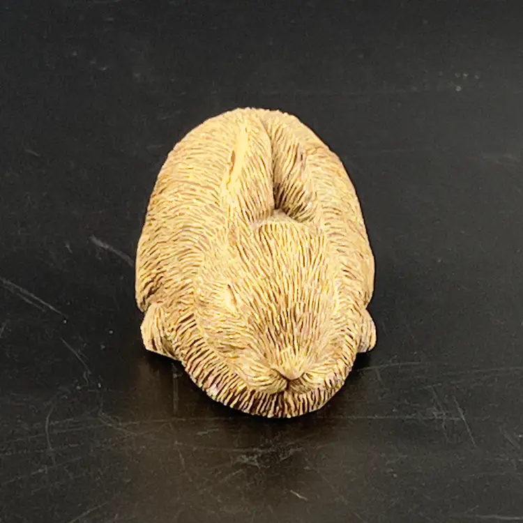 Vintage Sleeping Bunny Figurine Rabbit by Sandra Brue Sandicast 1986