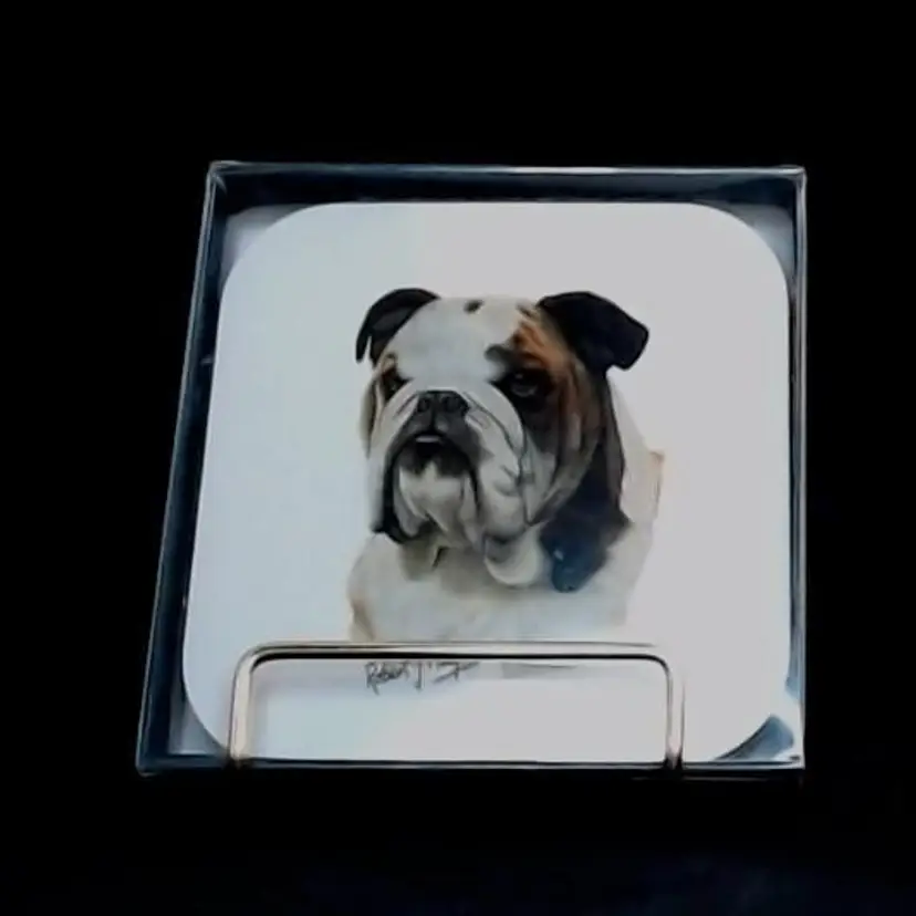 3-117 Vintage 1998 Robert J. May QPI Inc. 4 Bulldog Coasters