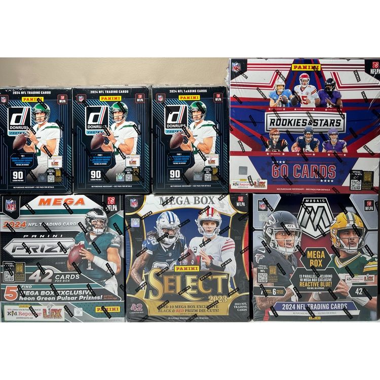 2023/24 Panini Football 7 Box Mixer Live Team Rip #1 MBB1653 (stacked shipping)