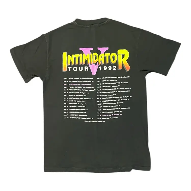 06. Vintage 1992 Dale Earnhardt Intimidator Tour Single Stitch T-Shirt - See Measurements