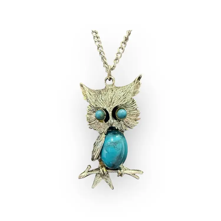 MCM Style Owl Necklace