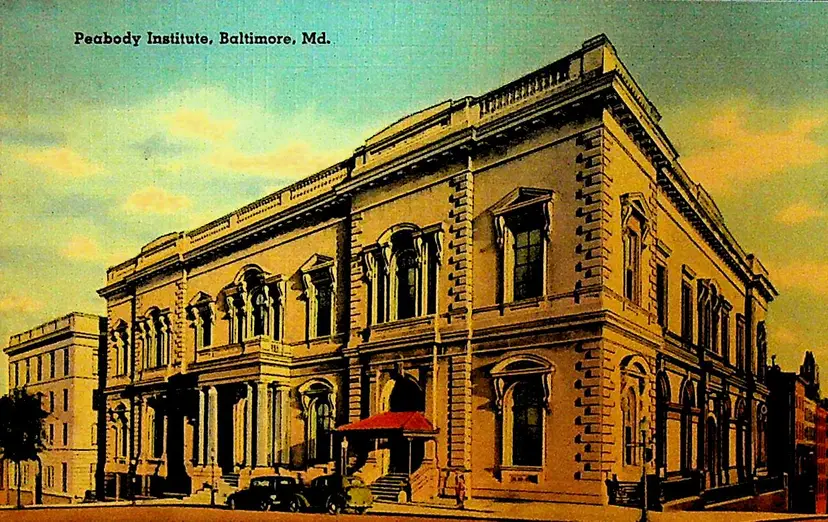 Peabody Institute Baltimore Md Unused Postcard