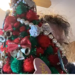 Original handmade Christmas tree with all the bling on it made by me