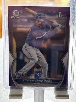 2023 Bowman Chrome 1st Lizandro Rodriguez Purple Refractor #212/250