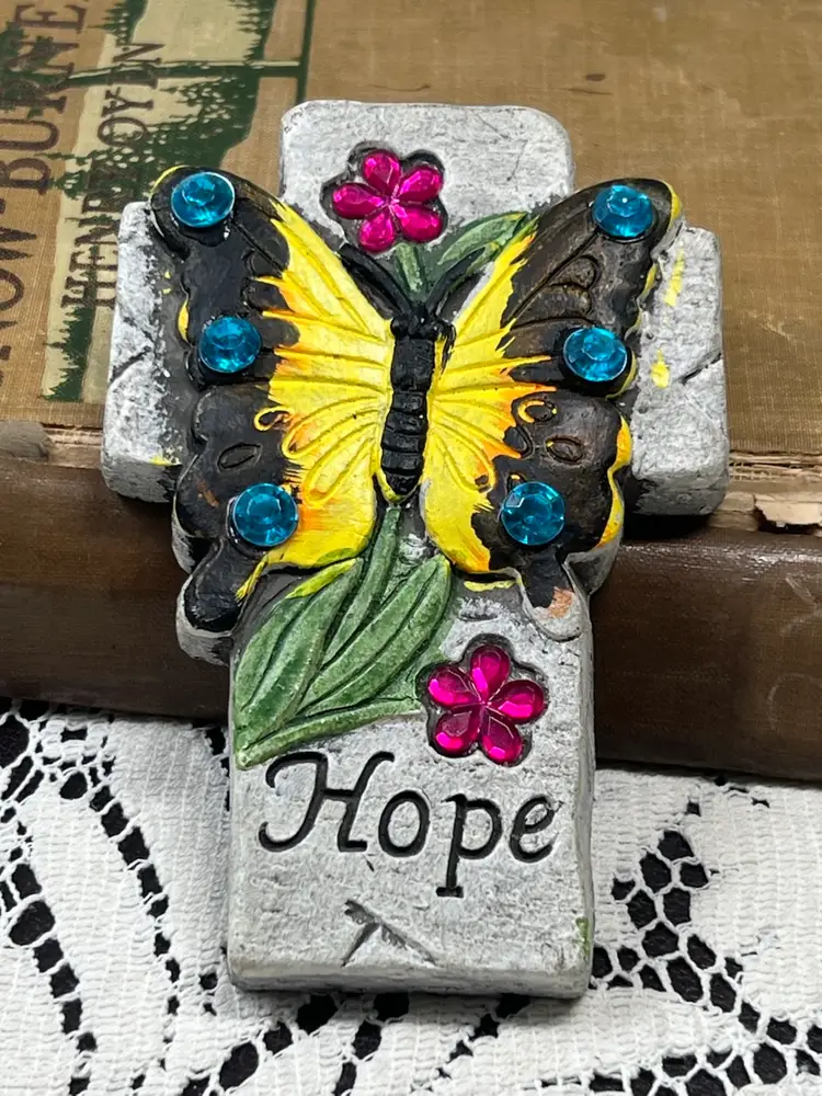 Set Of Two Butterfly Items One Butterfly Cross One Butterfly Single Hanger