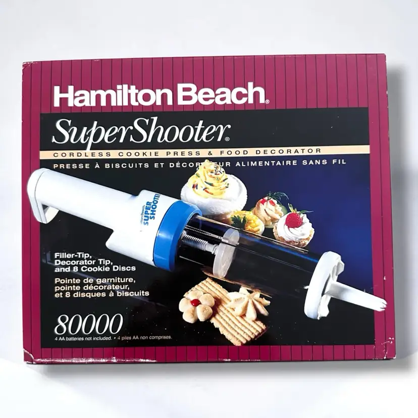 VTG Hamilton Beach The Super Shooter Cordless Cookie Press And Food Decorator NEW