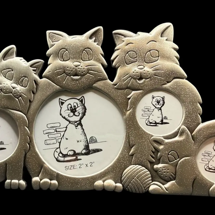 Cat Metal Picture Frame