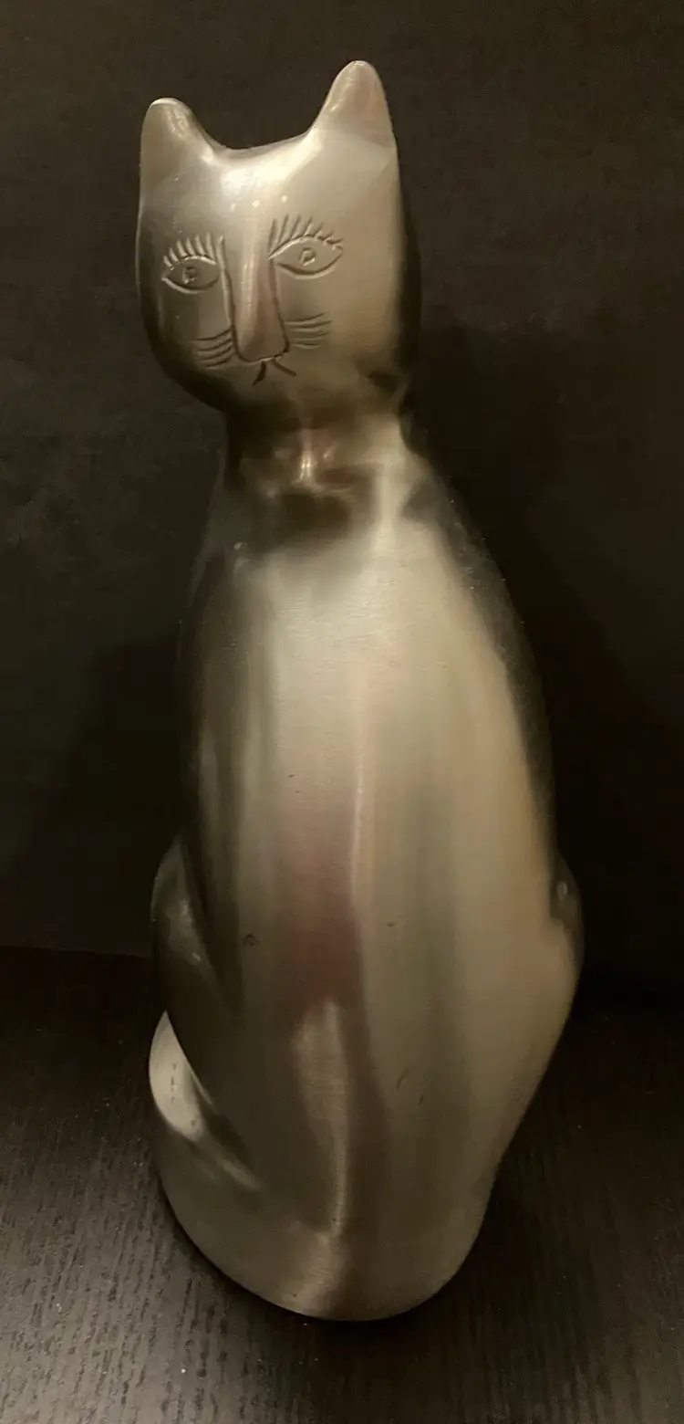 Heavy Metal Cat  Figurine Decor Memorial Urn