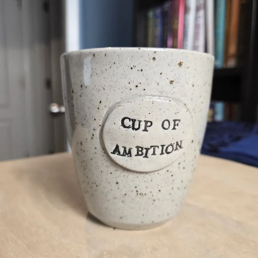 RAD! pottery cup "Cup of ambition" ABC.