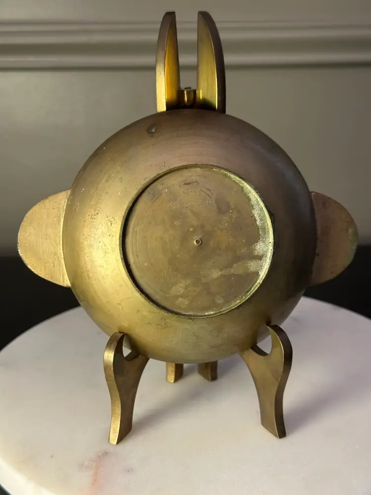 Vintage Brass Trinket Dish- Patina