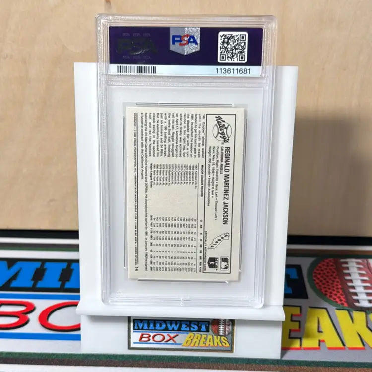 Reggie Jackson PSA 7 3D Super Stars 1982 Kellogg’s New York Yankees