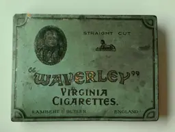 Antique Waverly Straight Cut Virginia Cigarette Tin