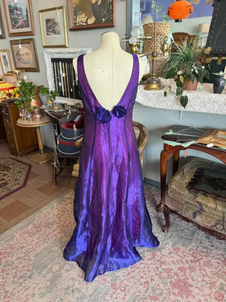 Vintage Dave & Johnny Iridescent Prom Dress