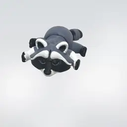 3D Printed Raccoon 5 1/2 X 2