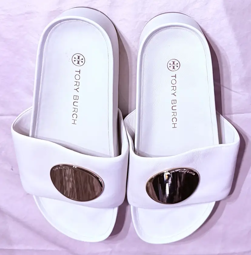 Tory Burch White Leather New Women’s Shoes Size 6 1/2