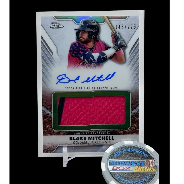 2025 Topps Pro Debut Blake Mitchell Jumbo Relic Auto /225 - Kansas City Royals