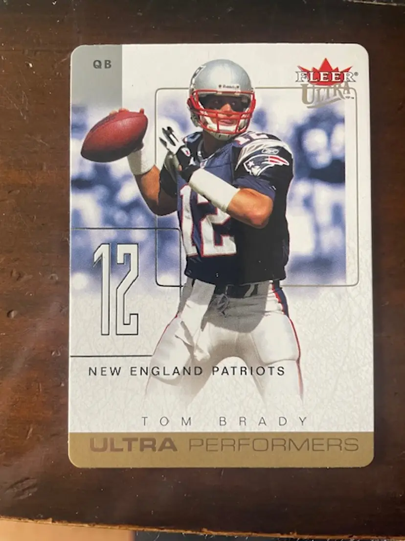 2004 Tom Brady New England Patriots Ultra Performers Die Cut
