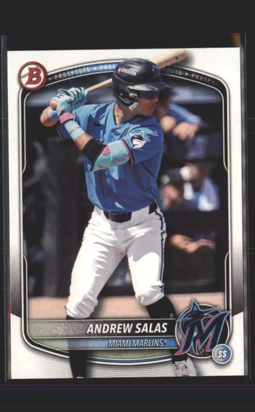 2025 Bowman Draft #BD-34 Andrew Salas - (137) - Miami Marlins