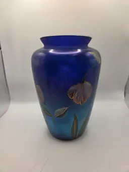 Fenton Signed Favrine Vase