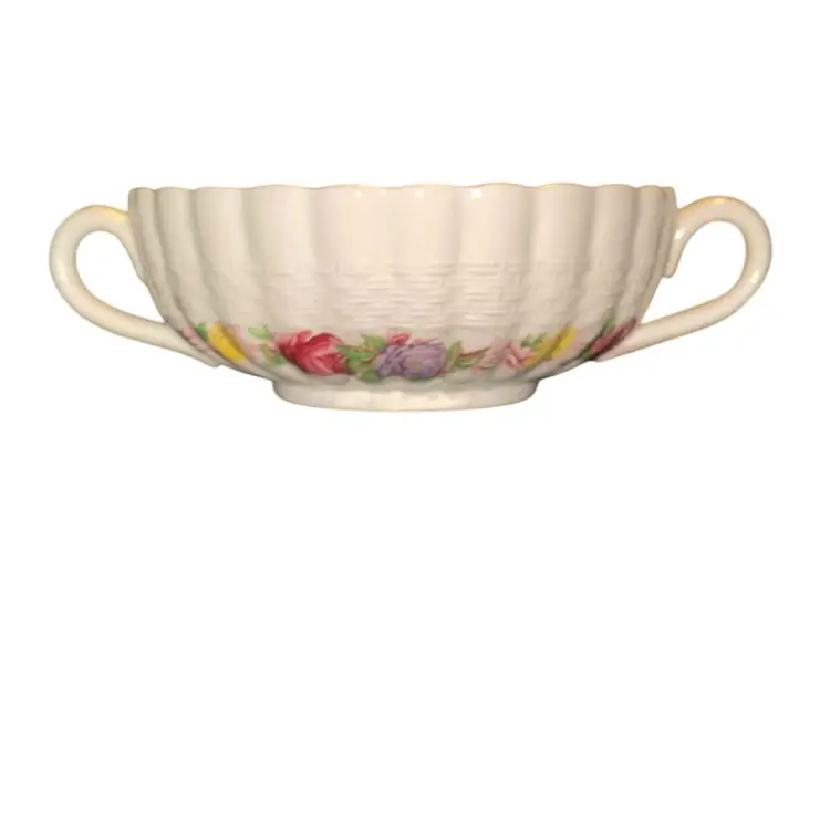 Flat Cream Soup Bowl & Saucer Set