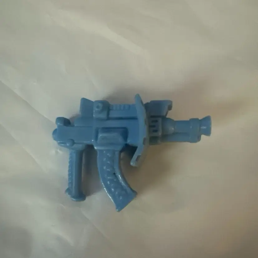 TMNT Triceraton 1990 Gun Weapon Blue Rifle Teenage Mutant Ninja Turtles Original