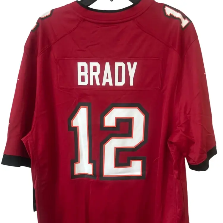 New$130  Tampa Bay Buccaneers Tom Brady Nike On-Field Home Red Jersey Mens Size XL