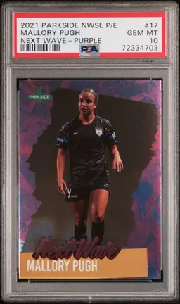 2021 Parkside NWSL Vol. 2 - Next Wave Mallory Swanson #NW17 Purple /700 PSA 10