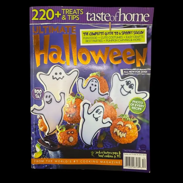 Taste Of Home Ultimate Halloween Magazine 220 + Treats & Tips 8.5 X 11"