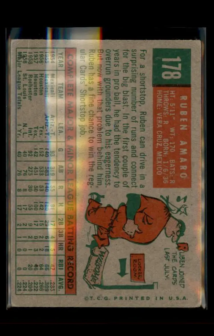 1959 Topps #178 Ruben Amaro - (pk4) - Philadelphia Phillies