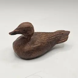 Duck Figurine Sculpture Vintage resin? Estate find
