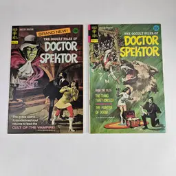 The  Occult  Files Of  Doctor Spektor #1 & 2 1973 Gold Key Comic Lot High Grade