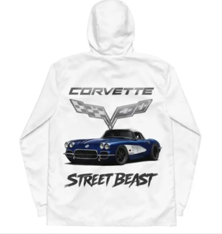 Unisex Corvette Street Beast Windbreaker –  Premium Streetwear for Car Guys