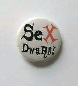 Sex Dwarf Soft Cell Badge Pinback New Wave Punk Synth-Pop Electronic Darkwave