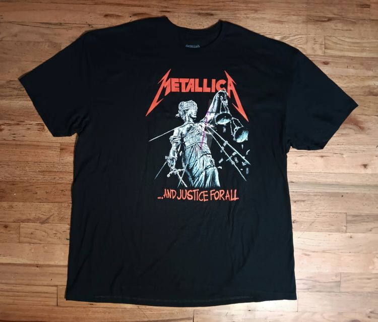 Metallica And Justice For All t-shirt NEW 2XL guitar heavy metal concert slayer