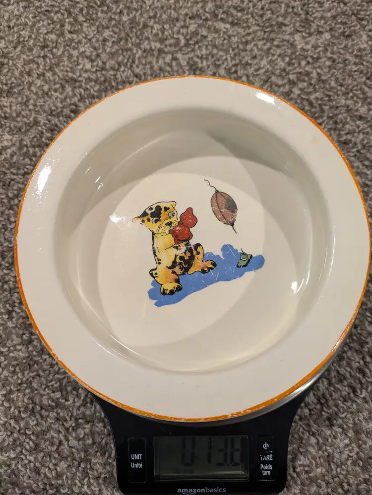 Rare Royal Winton grimwades child's dish boxing dog