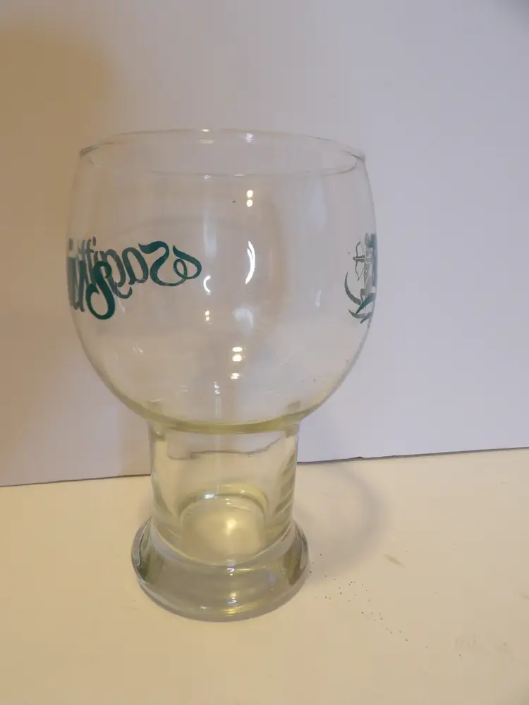 + * Vintage Sagittarius Large Glass Goblet 24 Ounces with Green Zodiac Archer