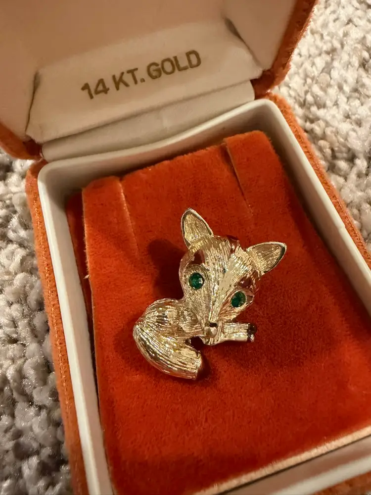 Cute Fox Brooch