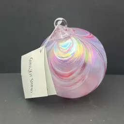 Glass Eye Studio Handblown Art Glass Ornament Containing Ash From The 1980’s Mt. St. Helens Eruption