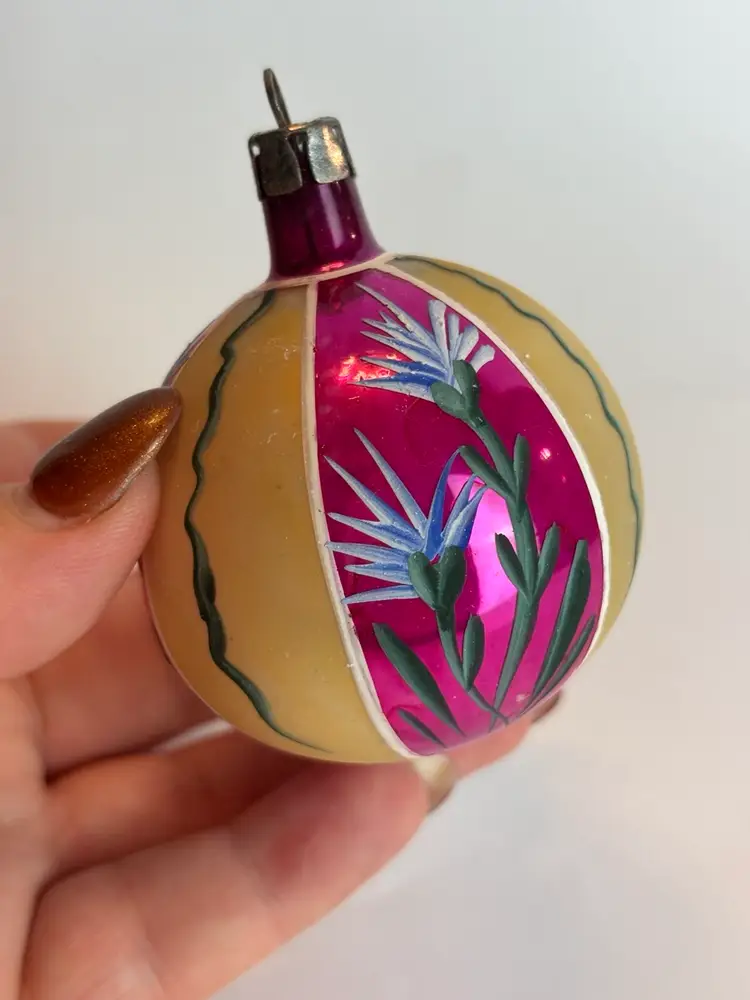 Vintage Poland Mercury Glass Ornaments