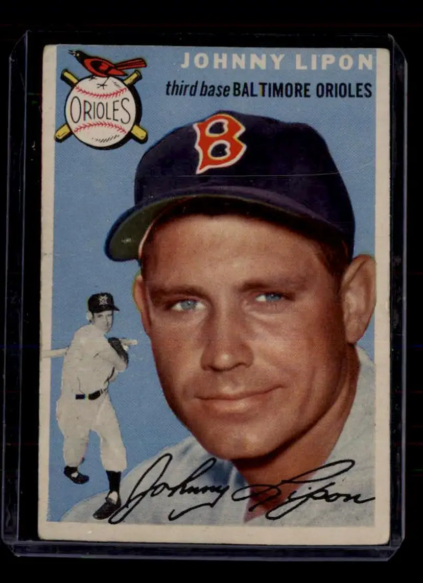 1954 Topps #19 Johnny Lipon - (pk-tl1) - Chicago White Sox