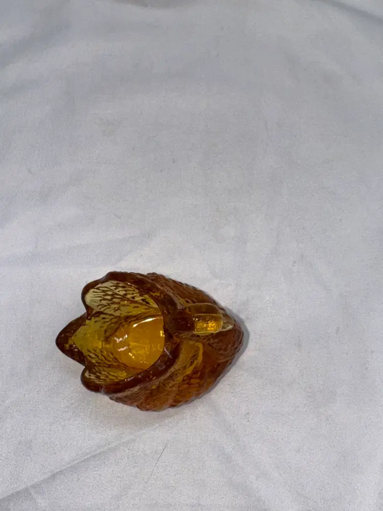 VTG Glass Swan Open Salt/salt Cellar