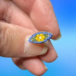 Vintage Single Screw Back Micro Mosaic Earring